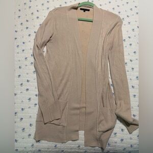 Bajee Collection Soft Women's Beige Cardigan Sweater Size Medium